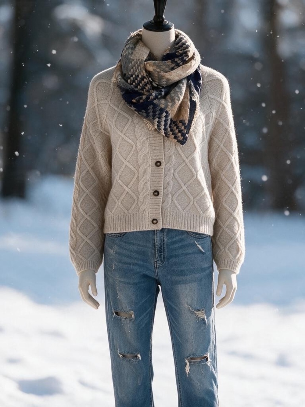 Lucky Brand Button Cardigan Sweater